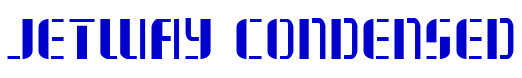 Jetway Condensed шрифт